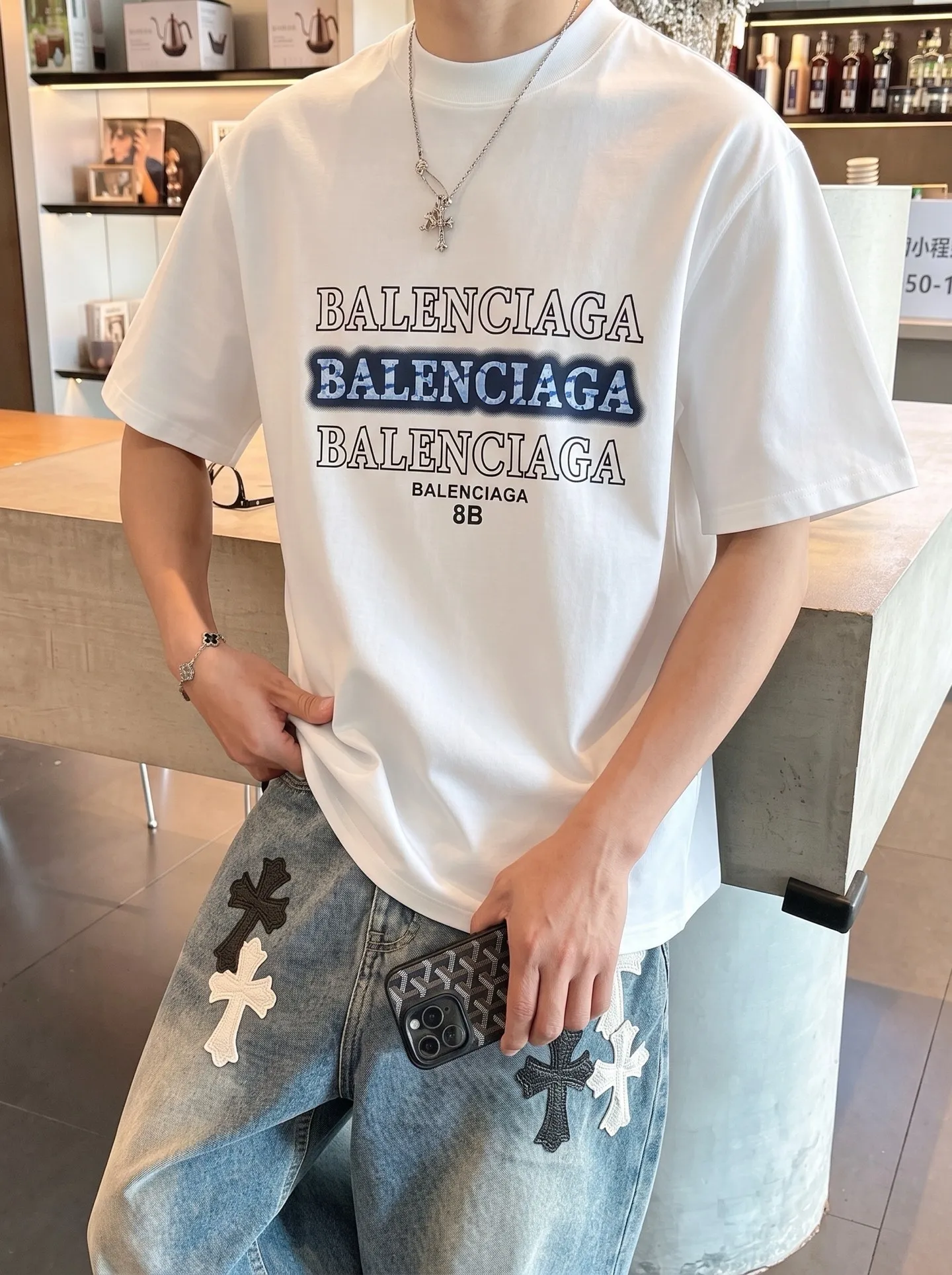 P95～ 《 》 ， ， tee ， Same Style ， : Black White Coffee Brown Size：S（90-130 ） M（125-150 ） L（135-165 ） XL（160-190 ） XXL（185-220 ）